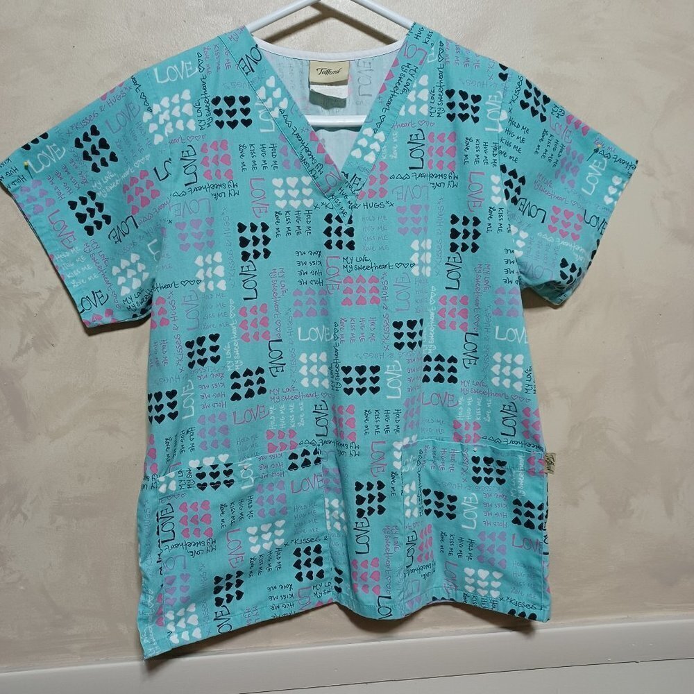 TAFFORD WOMENS SCRUB TOP SIZE S - Picture 2 of 10